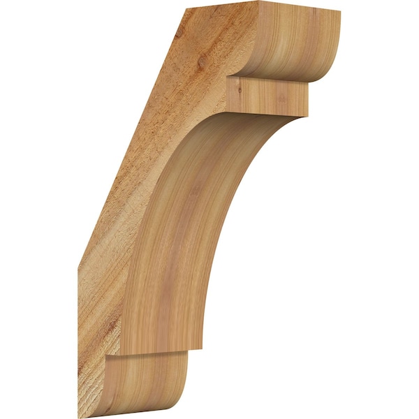 Ekena Millwork 6"W x 12"D x 20"H Olympic Rough Sawn Knee Brace, Western Red Cedar BRC06X12X20OLY00RWR - main